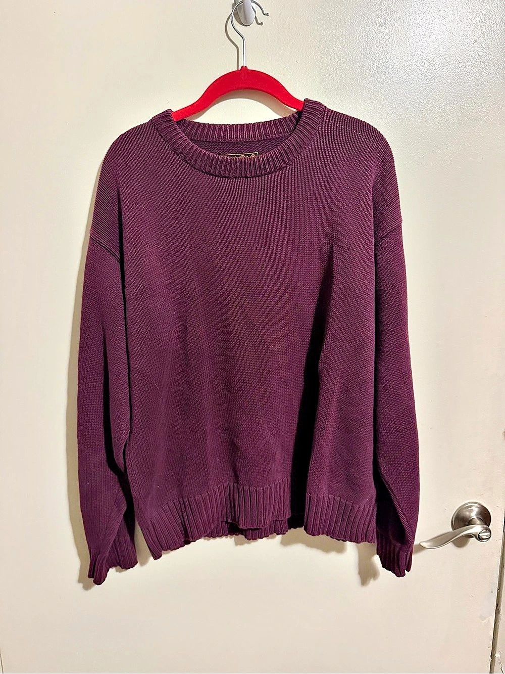 Eddie Bauer Cotton Crewneck Sweater Size Medium